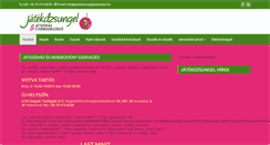Desktop Screenshot of jatekdzsungeljatszohaz.hu